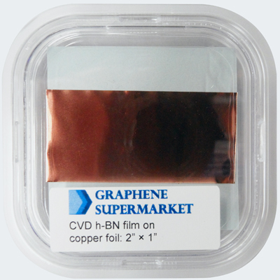 Single layer h-BN (Boron Nitride) film grown in copper foil