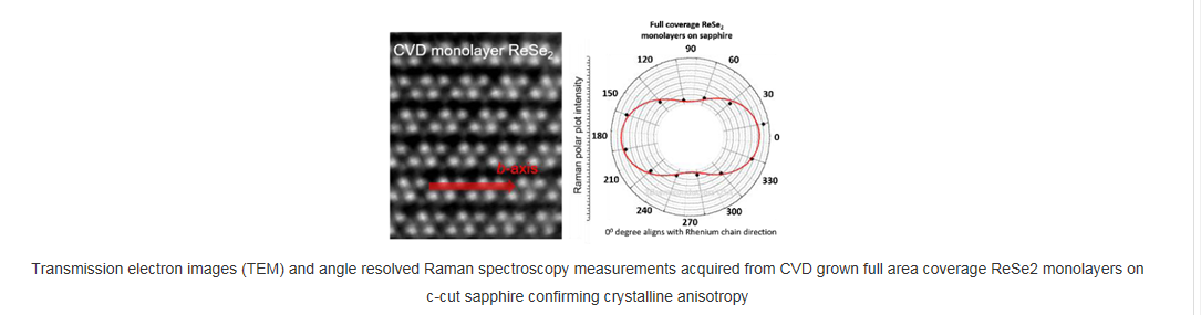 基于蓝宝石衬底的全区域覆盖的单层二硒化铼-Full Area Coverage Monolayer ReSe2 on c-cut Sapphire